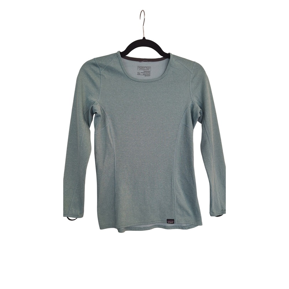 Patagonia Capilene Midweight Baselayer Top XS Sage Green Polartec Long Sleeve